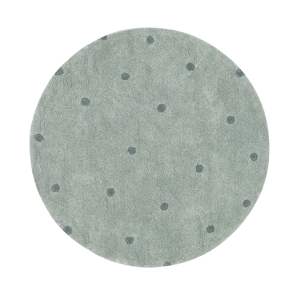 LORENA CANALS - Tapis Lavable Rond Dot Blue Sage