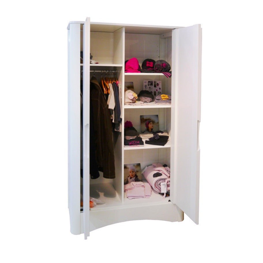 MATHY BY BOLS - Armoire 2 Portes FUSION Profiles Blanc