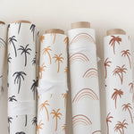 MUNKS & ME - Le Papier Peint Chambre Enfant à Motif Répété - Imprimé Palmier Tropical Noa | Rouiller