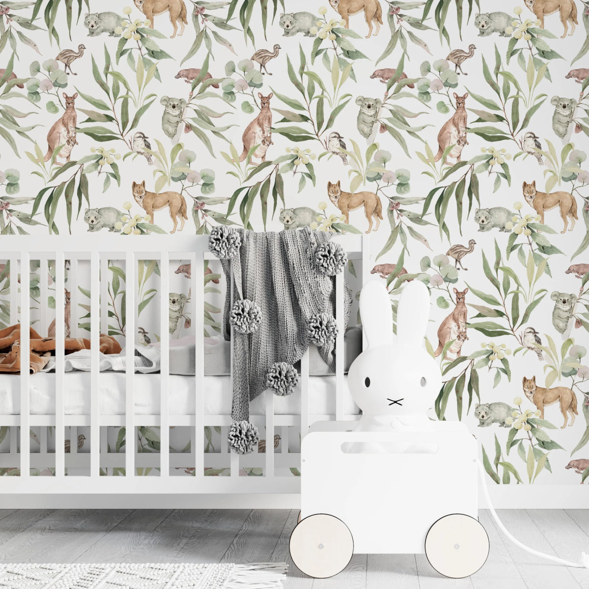 MUNKS & ME - Papier Peint Chambre Enfant à Motif Répété - Animal D'australie