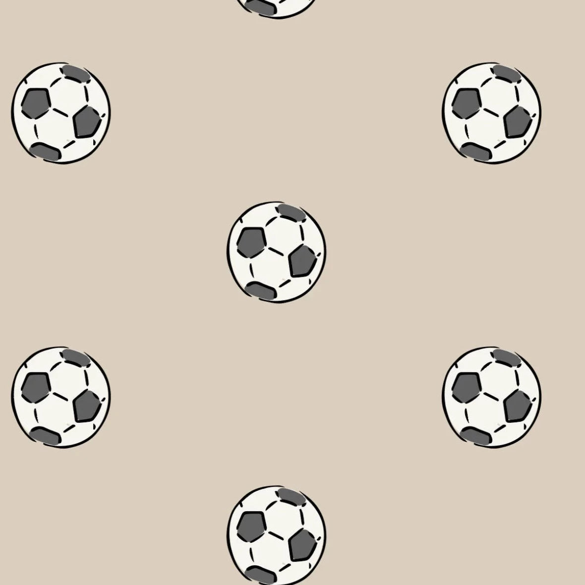 MUNKS & ME - Papier Peint Chambre Enfant à Motif Répété - Ballons De Football