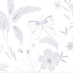MUNKS & ME - Papier Peint Chambre Enfant à Motif Répété - De Jardin De Papillons | Violet