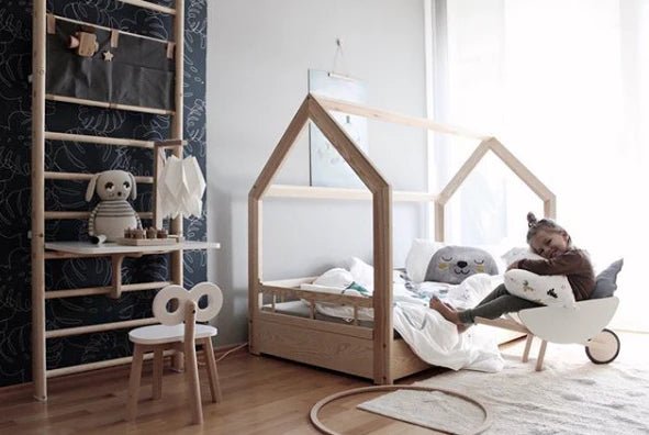 MUNKS & ME - Papier Peint Chambre Enfant à Motif Répété - Elle Monstera | Marine