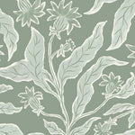 MUNKS & ME - Papier Peint Chambre Enfant à Motif Répété - Elodies Thistle - Sauge