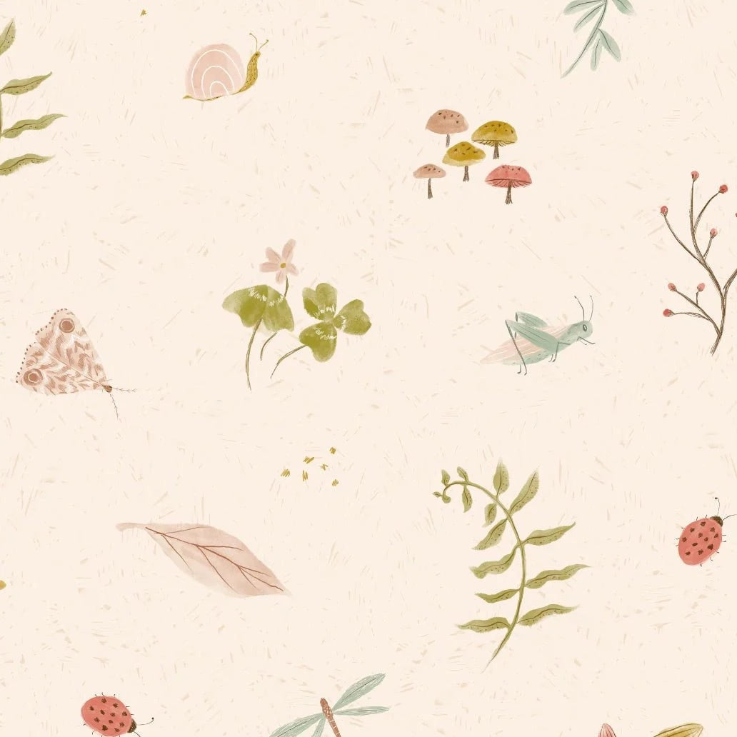 MUNKS & ME - Papier Peint Chambre Enfant à Motif Répété - Elsies Verdant Garden
