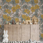 MUNKS & ME - Papier Peint Chambre Enfant à Motif Répété - Floral Wanda