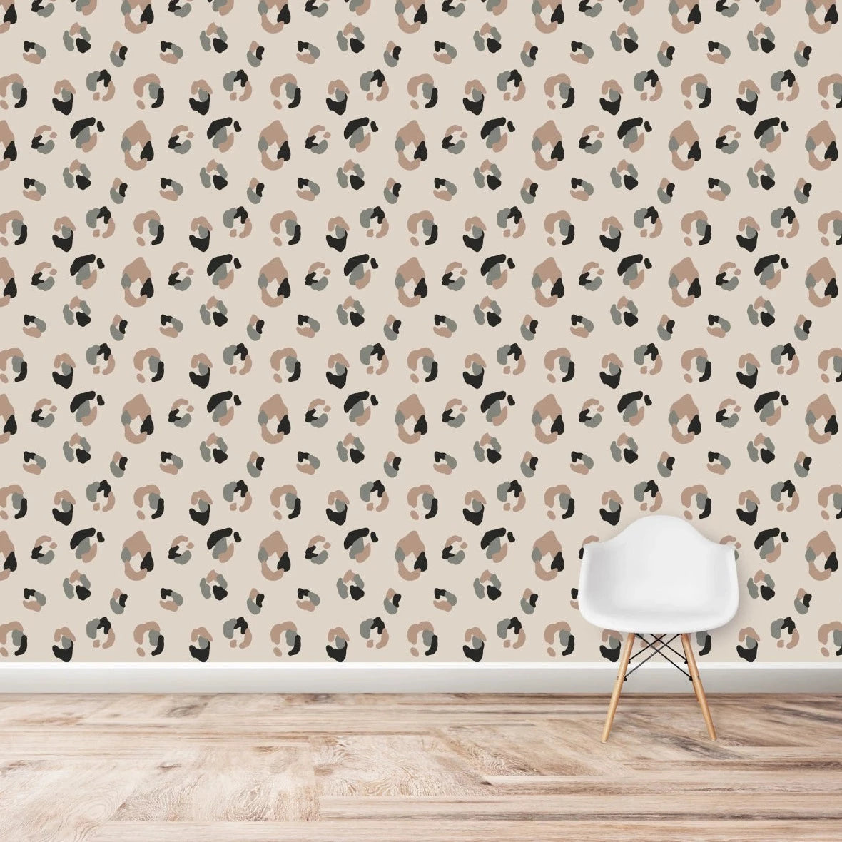 MUNKS & ME - Papier Peint Chambre Enfant à Motif Répété - Imprimé Léopard Yara