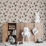 MUNKS & ME - Papier Peint Chambre Enfant à Motif Répété - Imprimé Léopard Yara