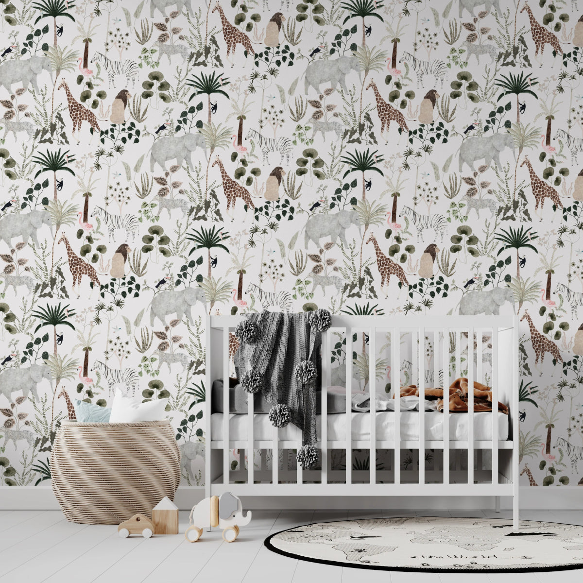 MUNKS & ME - Papier Peint Chambre Enfant à Motif Répété - Jungle Dreams