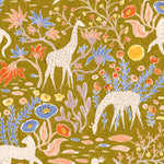 MUNKS & ME - Papier Peint Chambre Enfant à Motif Répété - Mils Menagerie - Doré