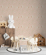 MUNKS & ME - Papier Peint Chambre Enfant à Motif Répété - Neutre