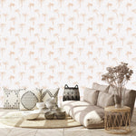 MUNKS & ME - Papier Peint Chambre Enfant à Motif Répété - Noa Palme Tropicale - Rose