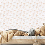 MUNKS & ME - Papier Peint Chambre Enfant à Motif Répété - Noa Palme Tropicale - Rose