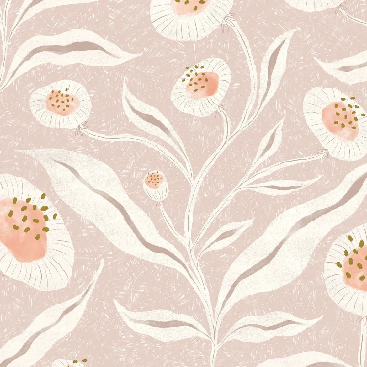 MUNKS & ME - Papier Peint Chambre Enfant à Motif Répété - Rose