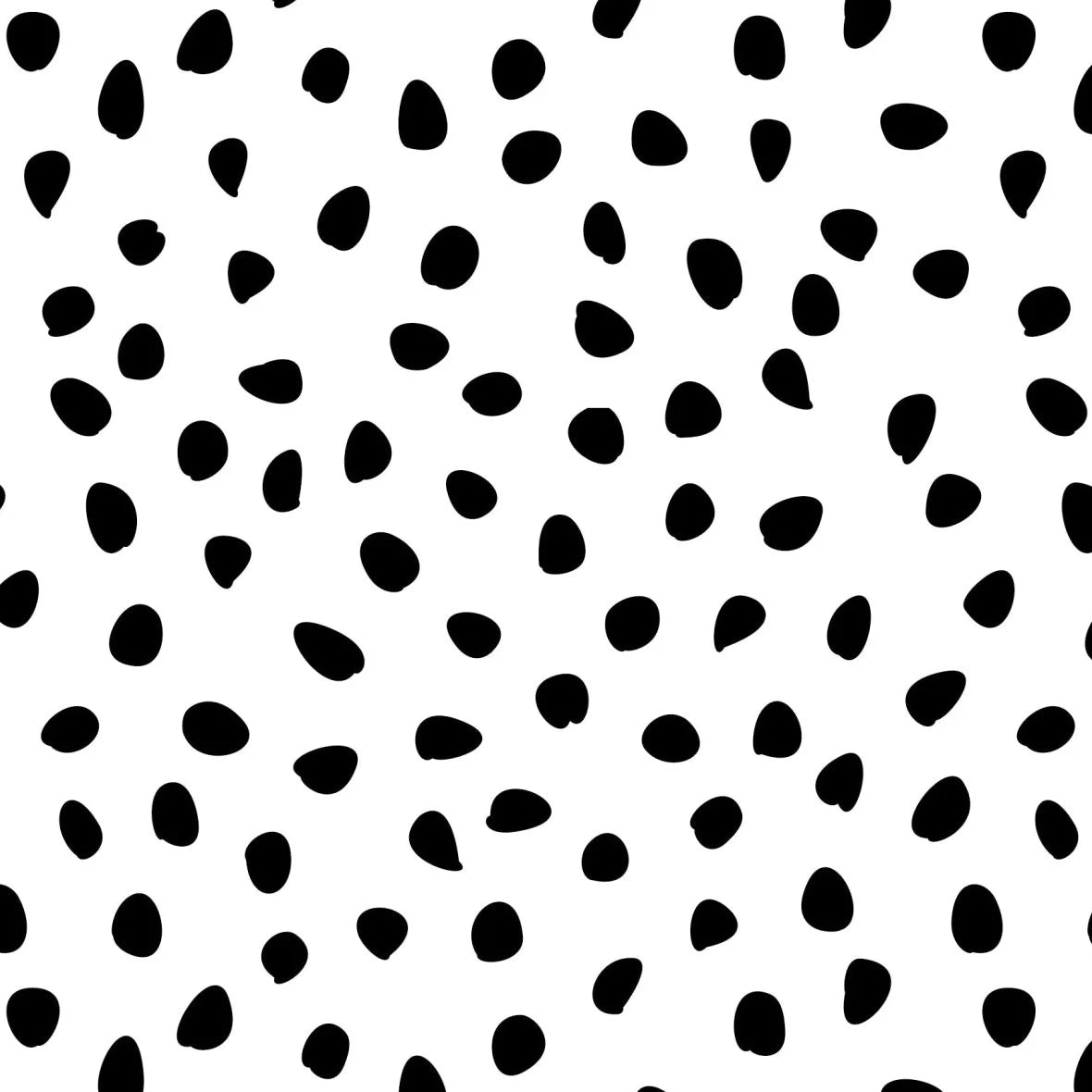 MUNKS & ME - Papier Peint Chambre Enfant à Motif Répété - Saupoudrer - Noir