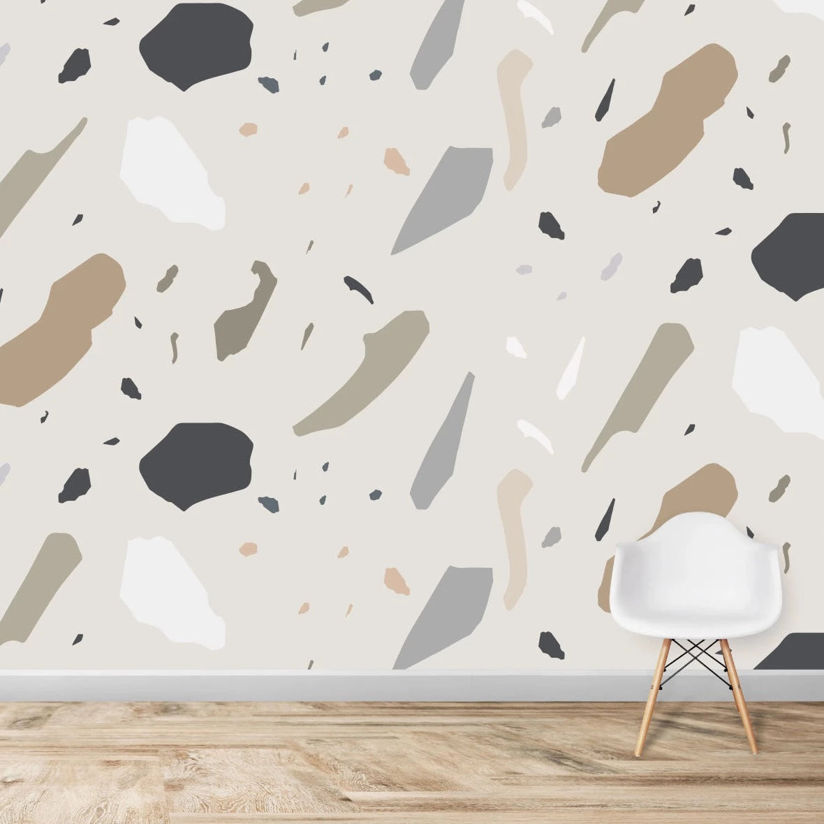 MUNKS & ME - Papier Peint Chambre Enfant à Motif Répété - Terrazzo Arts