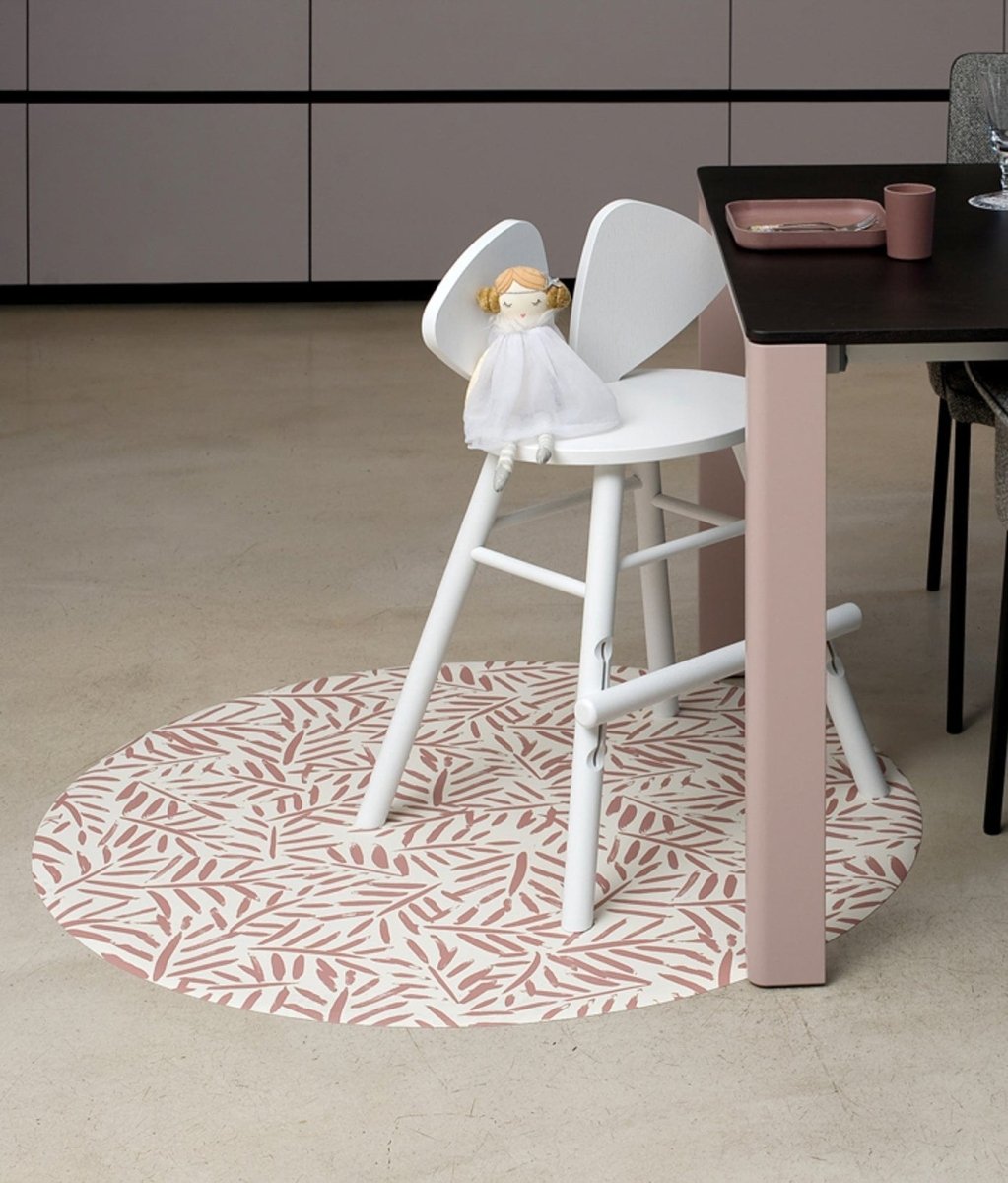 TODDLEKIND - Tapis Protège Sol Rond SPLAT MAT | Ocean Leaves - Sea Shell