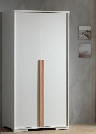 VIPACK - Armoire LONDON 2 Portes Blanc