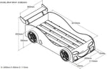 VIPACK - Lit De Voiture Brap Brap 90 X 200 Cm