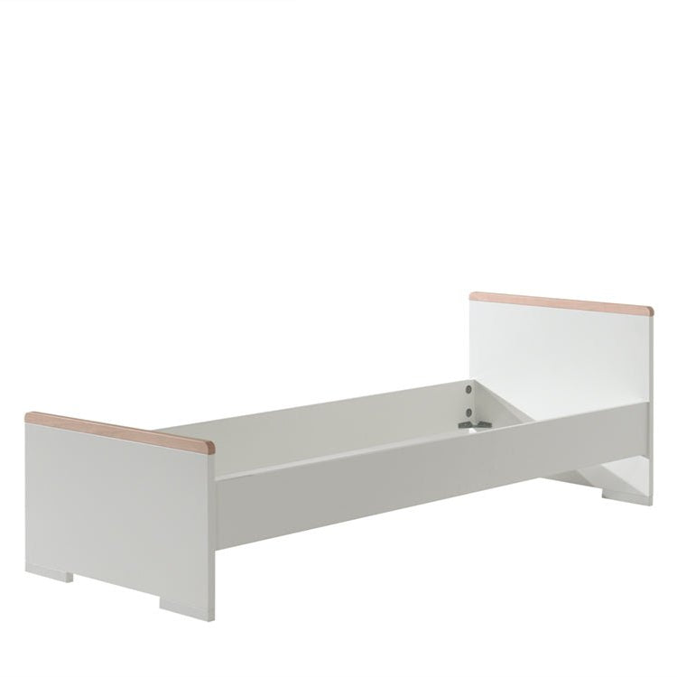 VIPACK - Lit LONDON Blanc 90 X 200 Cm