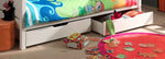 VIPACK - Lit Superposés 3 Places Avec 2 Tiroirs